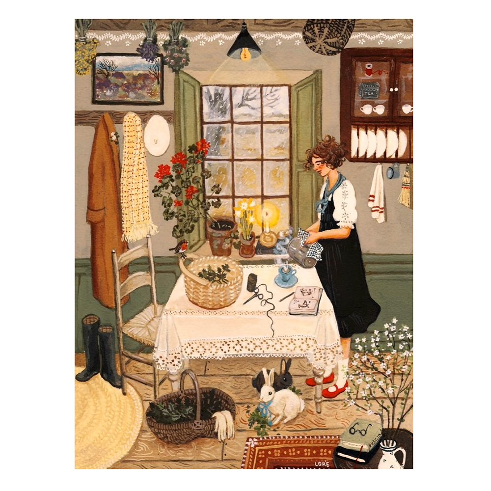 New York Puzzle Co. 1000 Piece Puzzle - Nettle Tea