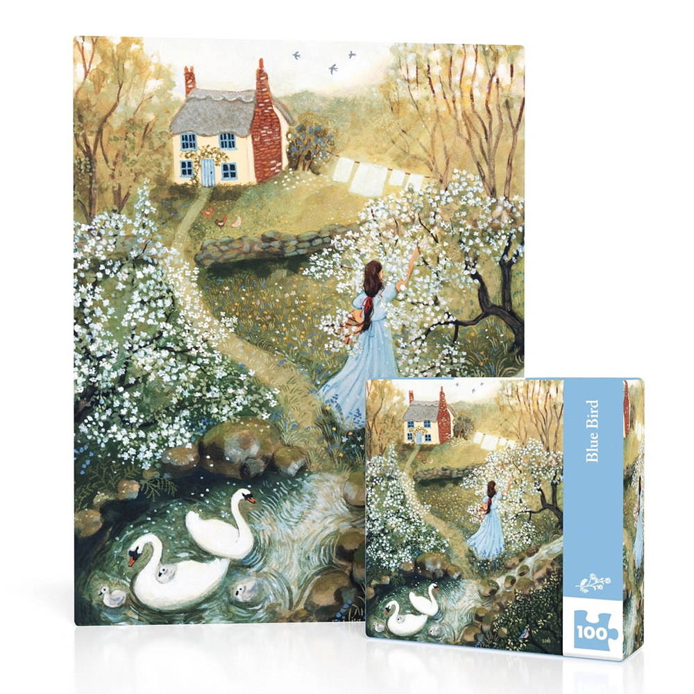 New York Puzzle Co. 100 Piece Mini Puzzle - Bluebird
