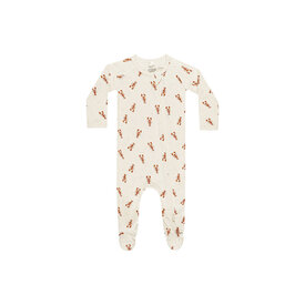 Rylee + Cru Rylee + Cru Footed Sleeper - Lobster