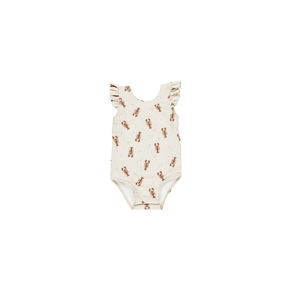 Rylee + Cru Rylee + Cru Swim Scoop Back Onepiece - Lobster