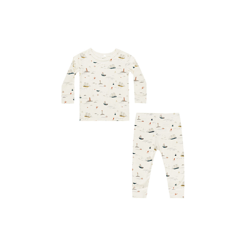 Rylee + Cru Long Sleeve Pajamas - Nautical