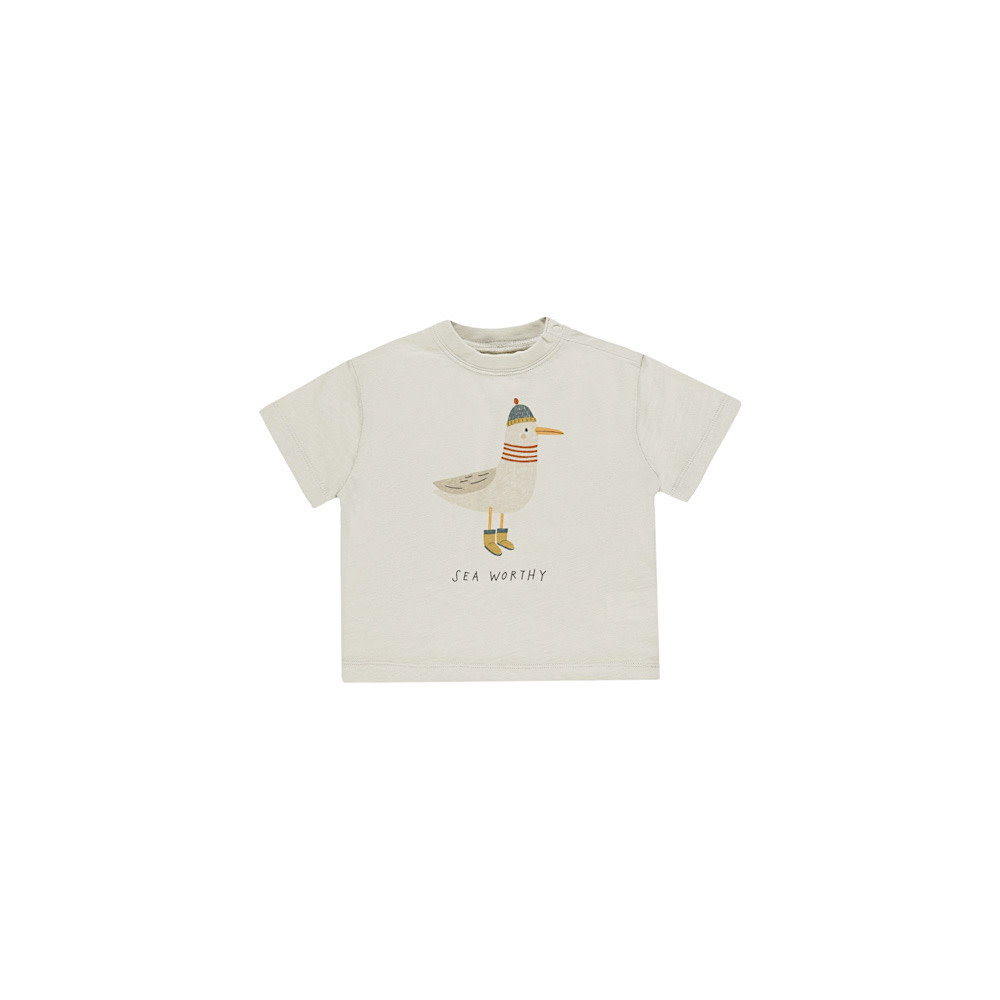 Rylee + Cru Rylee + Cru Relaxed Tee - Seagull