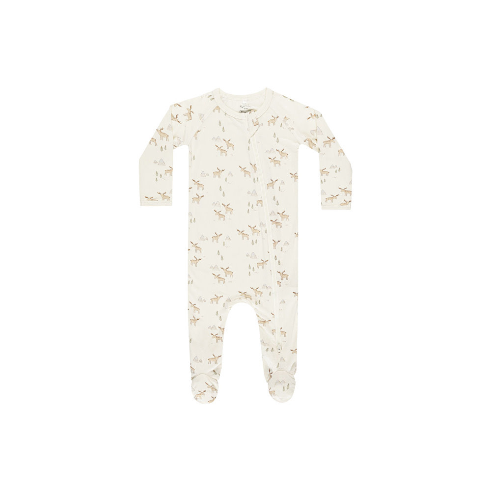 Rylee + Cru LLC Rylee + Cru Footed Sleeper - Moose
