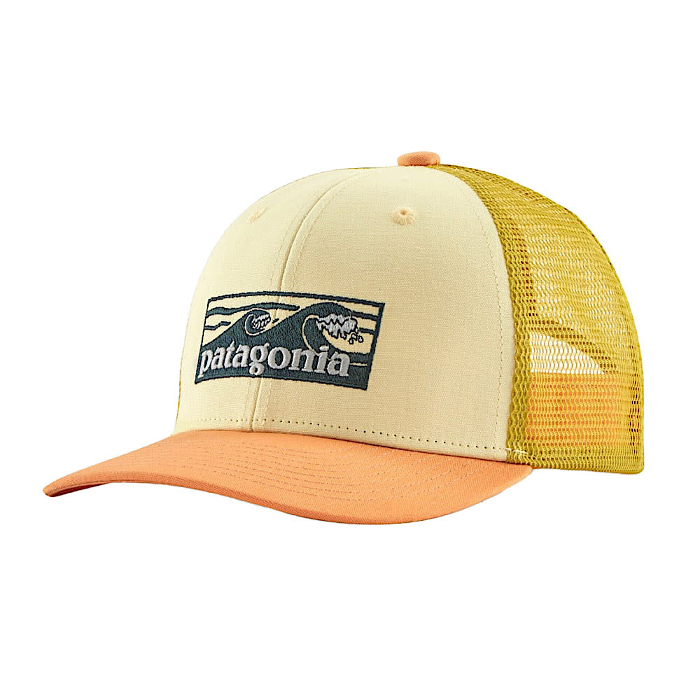 Patagonia Patagonia Kids Trucker Hat - Boardshort Logo Tones: Buttercup Yellow