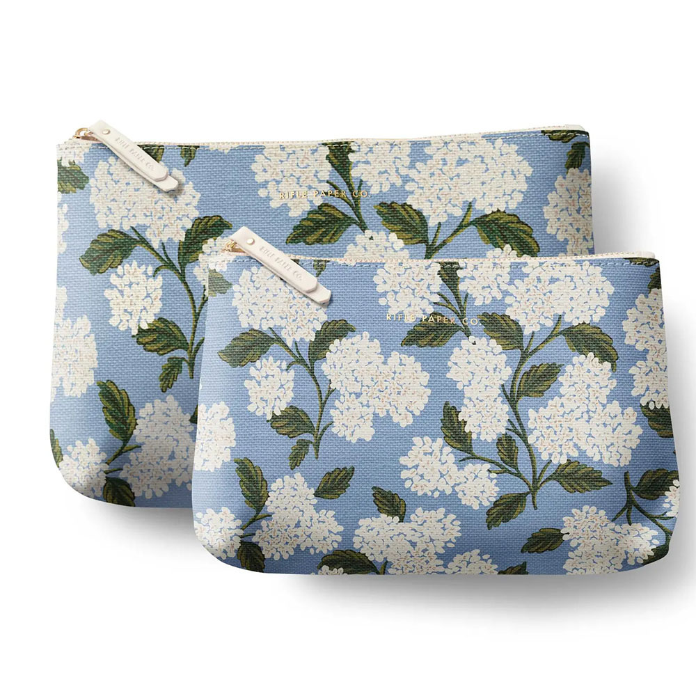 Rifle Paper Co. - Zippered Pouch Set - Hydrangea