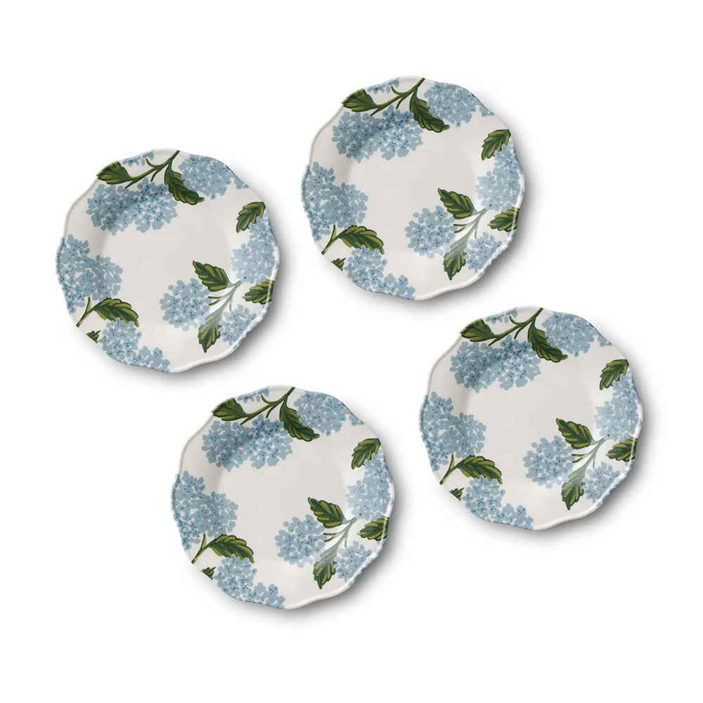 Rifle Paper Co. - Melamine Dessert Plate - Hydrangea
