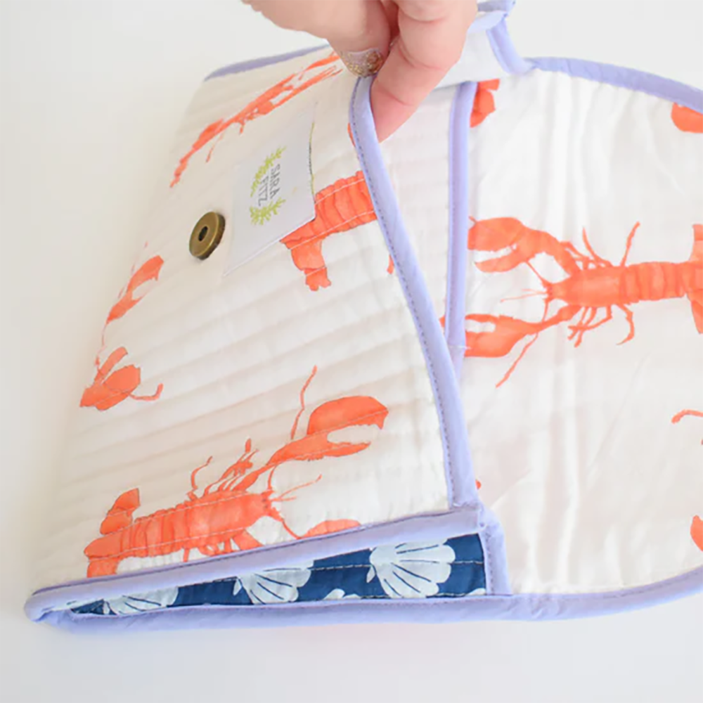 Sara Fitz Quilted Clutch - Lobster
