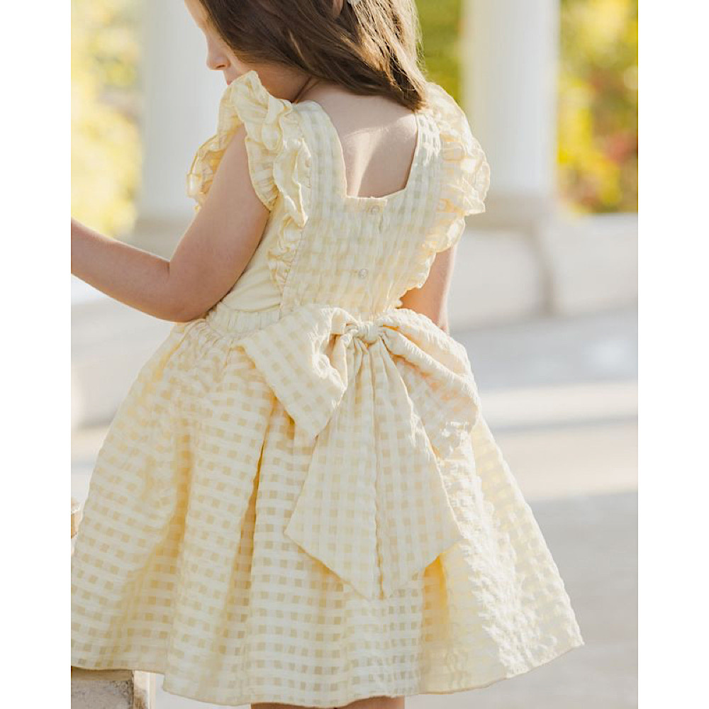 Noralee Provence Dress - Lemon Check