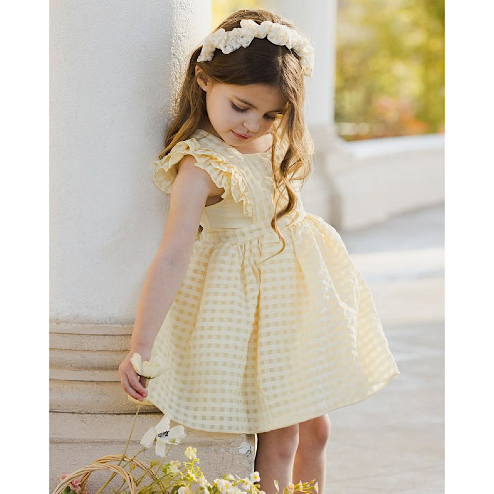 Noralee Provence Dress - Lemon Check