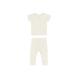 Quincy Mae Quincy Mae Bamboo Short Sleeve Pajama Set - Strawberries