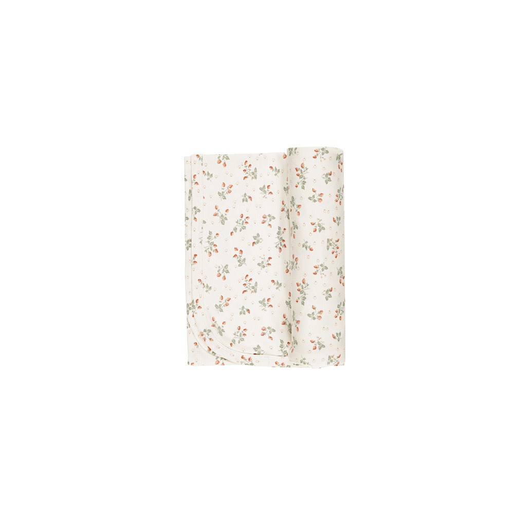 Quincy Mae Quincy Mae Bamboo Swaddle Blanket - Strawberries