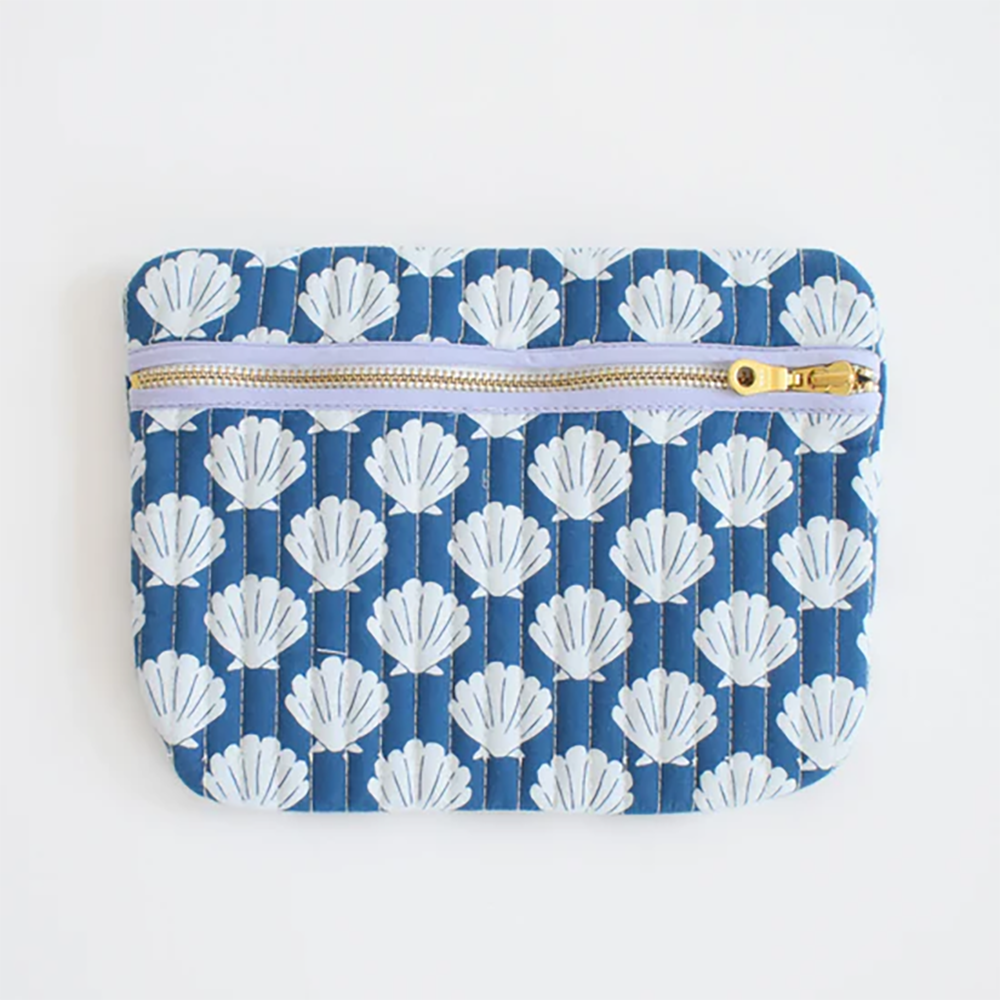 Sara Fitz Quilted Expandable Tote - Lobster