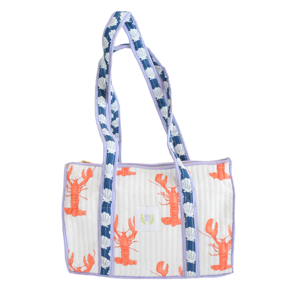 Sara Fitz Sara Fitz Quilted Purse - Lobster