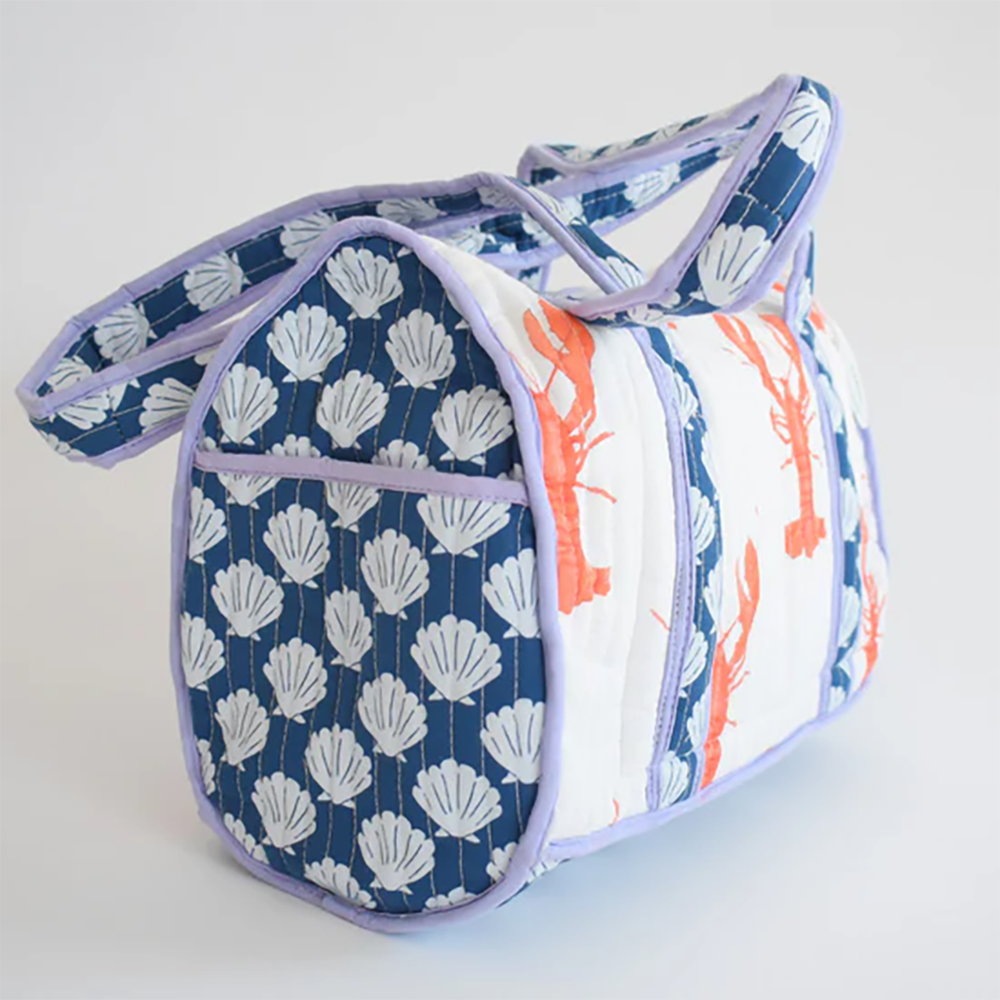 Sara Fitz Quilted Purse - Lobster