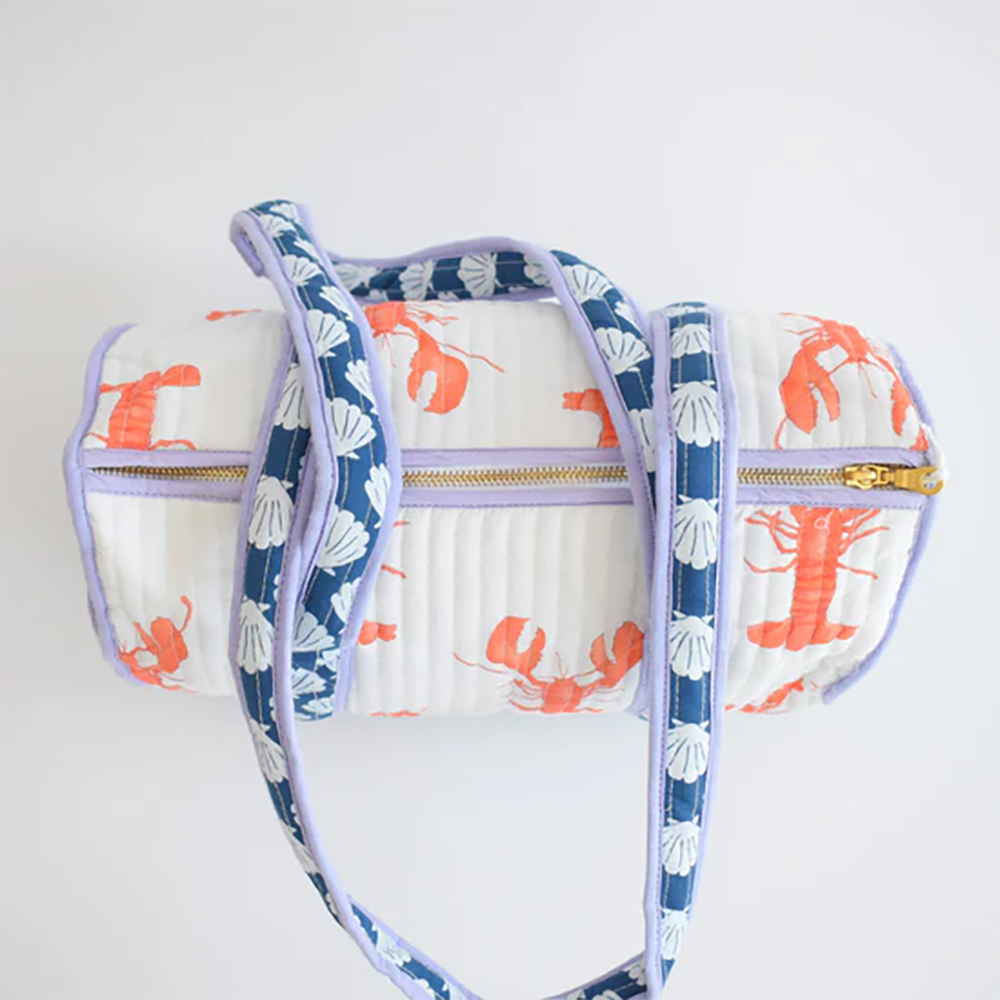 Sara Fitz Quilted Purse - Lobster