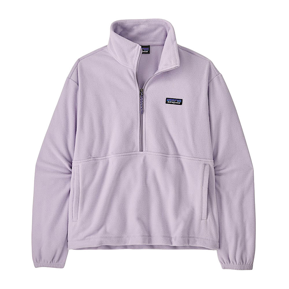 Patagonia Womens Micro D 1/2 Zip Fleece Pullover - Foxglove Purple