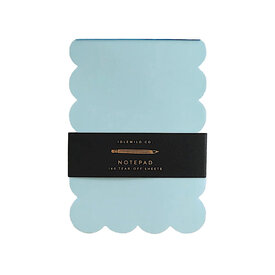 Idlewild Co. Idlewild - Scalloped Shaped Notepad - Aqua