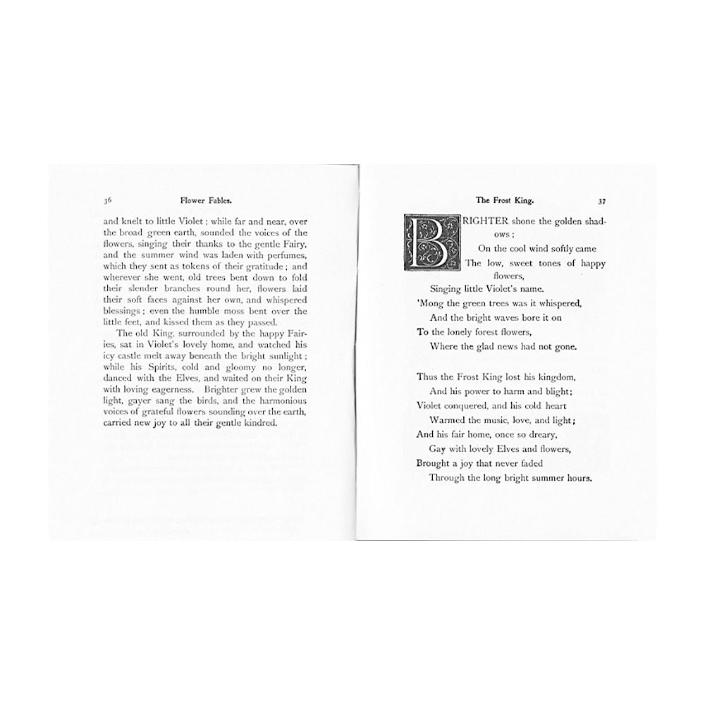 Flower Fables Hardcover Book