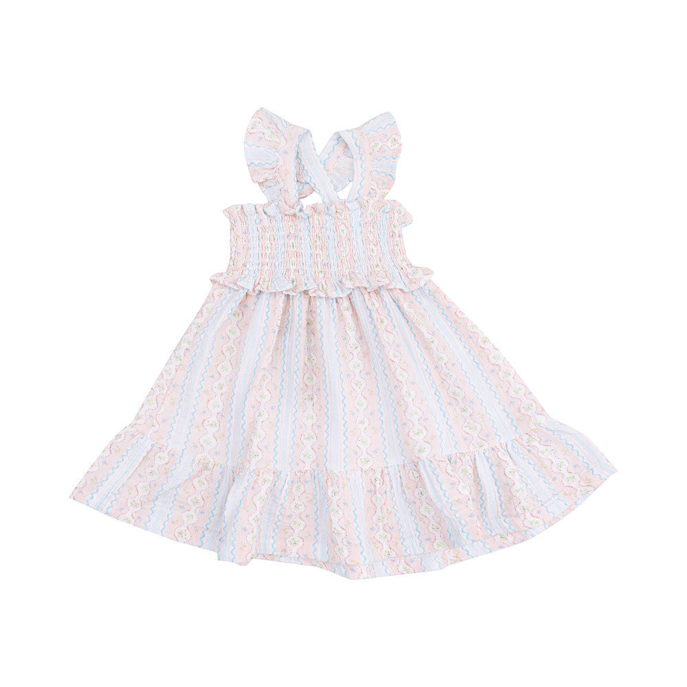 Angel Dear Smocked Ruffle Sundress - Ogee Floral