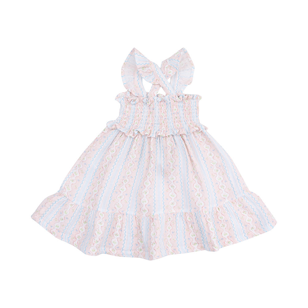 Angel Dear Smocked Ruffle Sundress - Ogee Floral