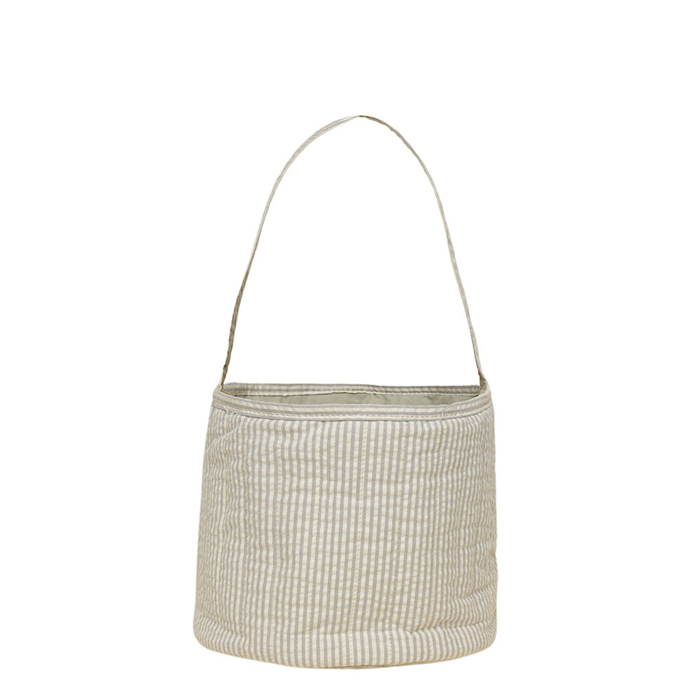 Noralee Noralee Easter Basket - Sage Stripe