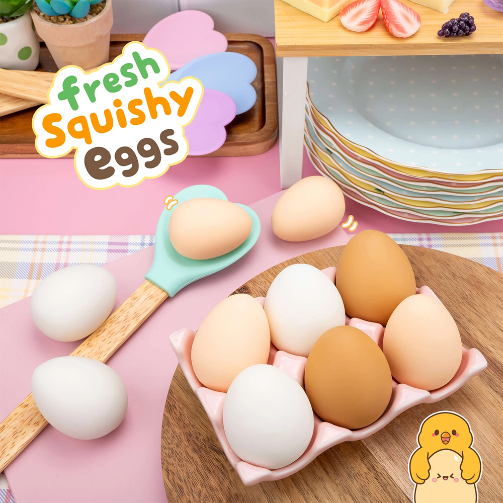 Kawaii Slime - Fresh Eggs Squishy Toy