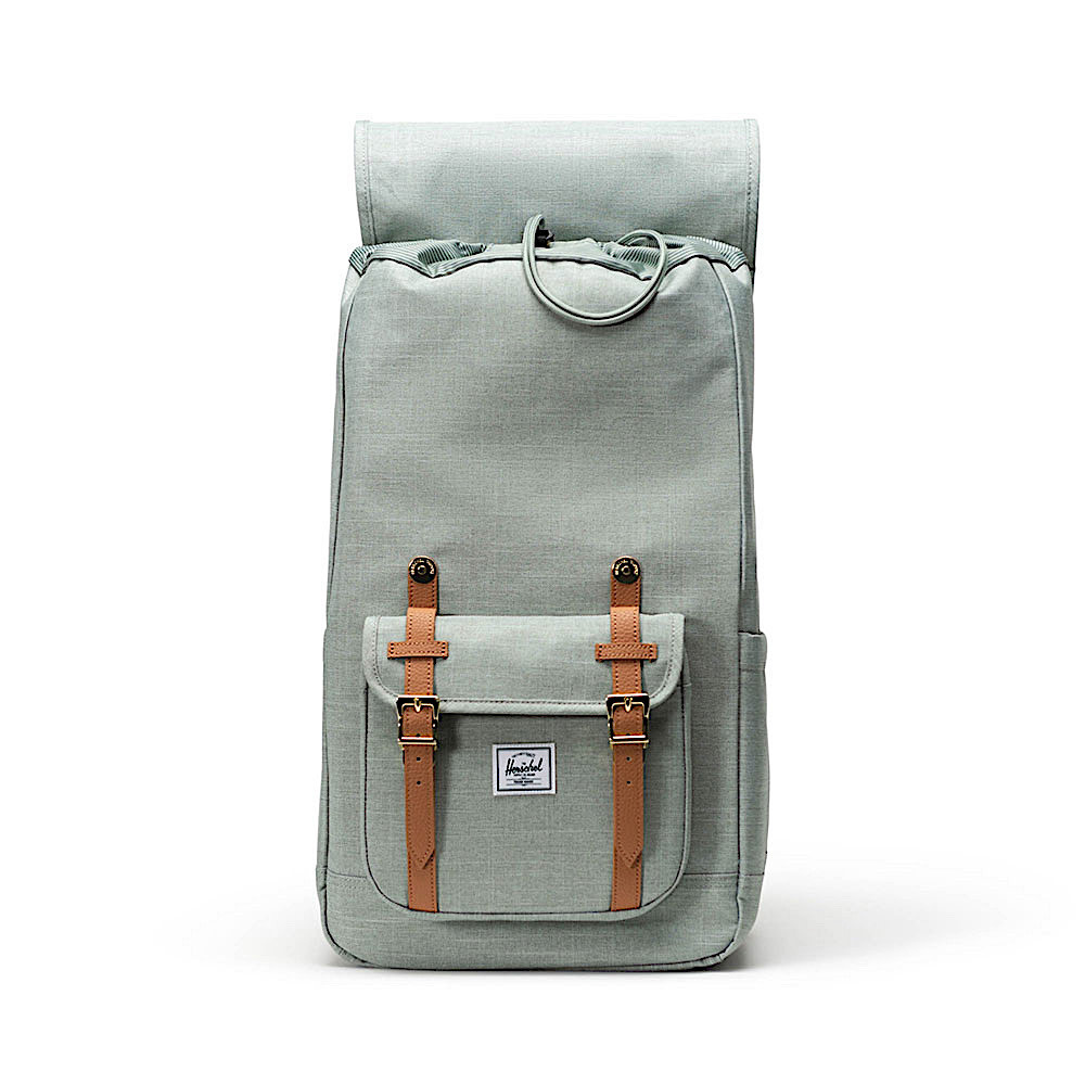 Herschel Little America Mid-Volume Backpack - Iceberg Green Crosshatch
