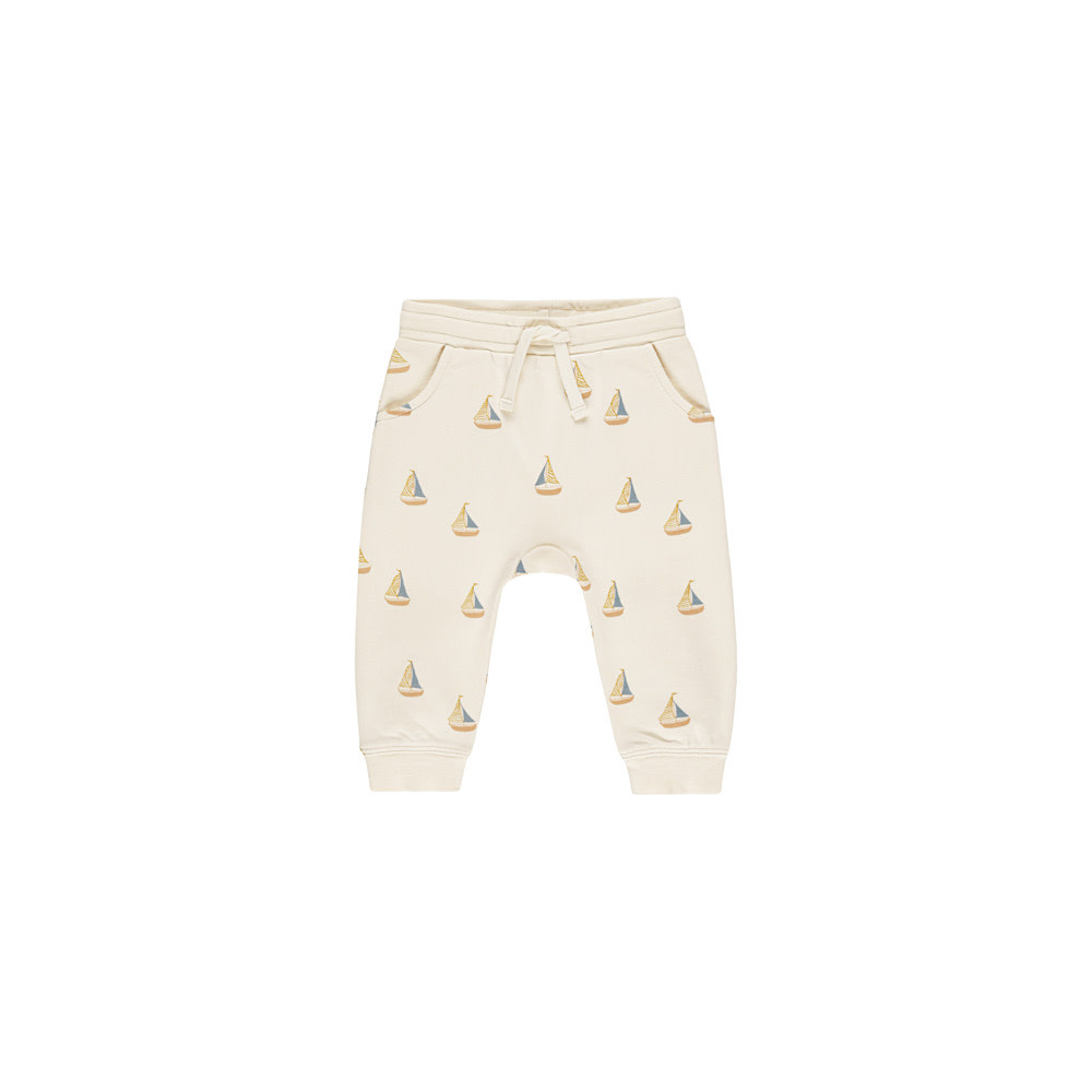 Rylee + Cru Rylee + Cru Sweatpant - Sailboats