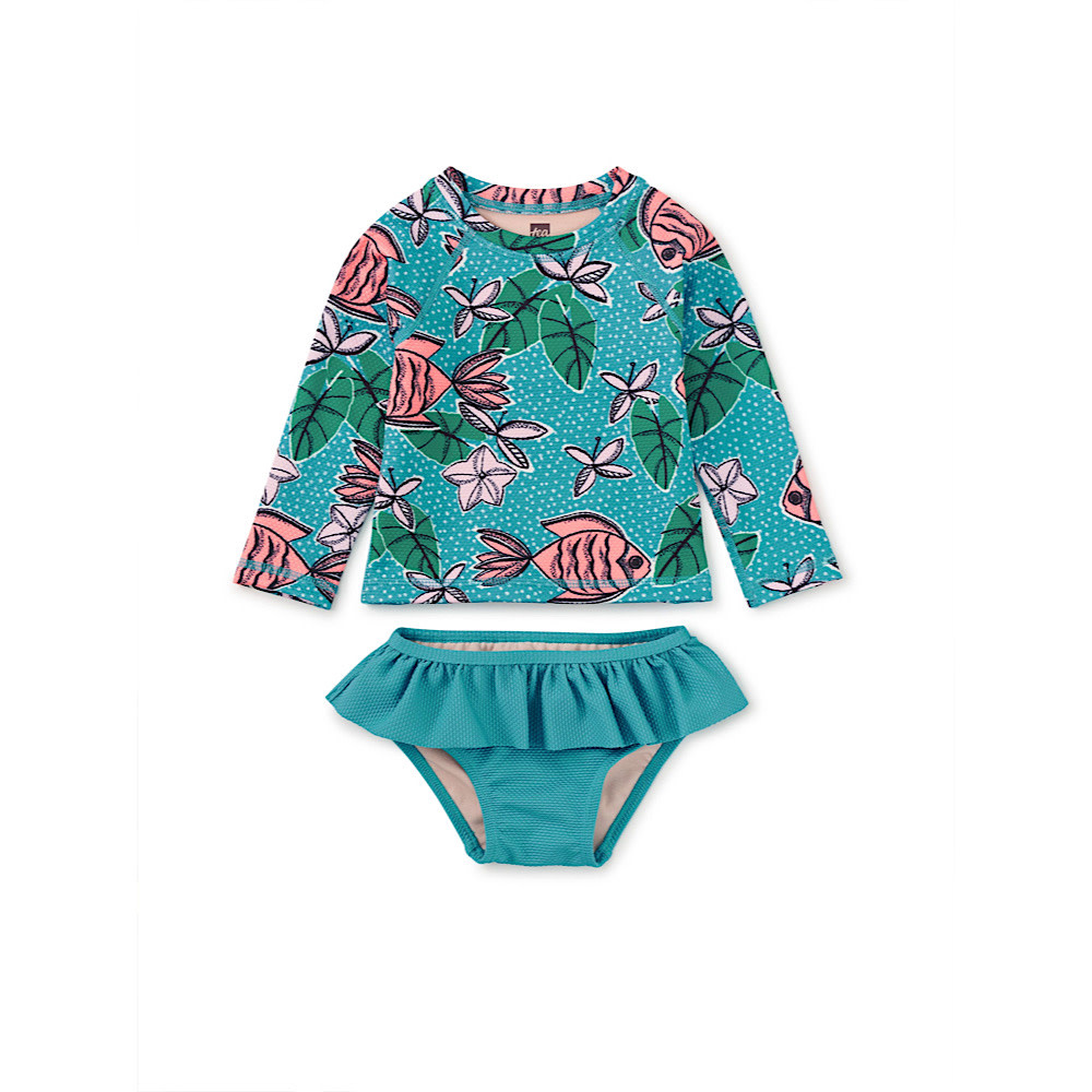 Tea Collection Tea Collection Rash Guard Baby Swim Set - Brazilian Tropical Fish