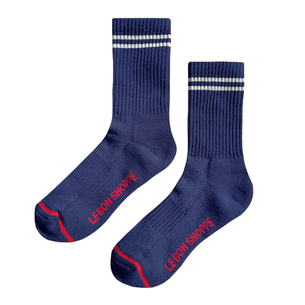 Le Bon Shoppe Le Bon Shoppe Boyfriend Socks - Navy