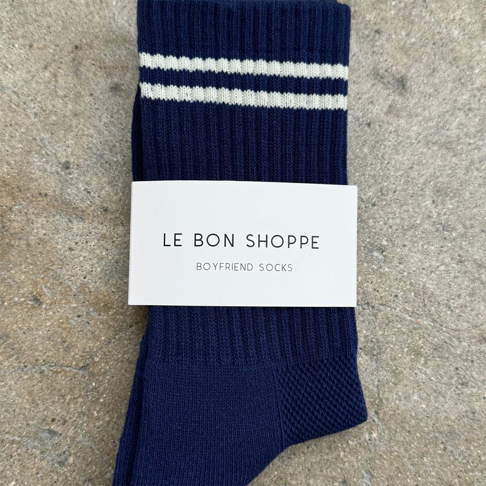 Le Bon Shoppe Boyfriend Socks - Navy