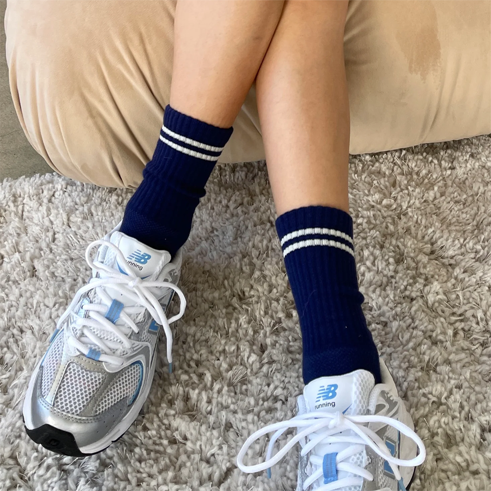 Le Bon Shoppe Boyfriend Socks - Navy