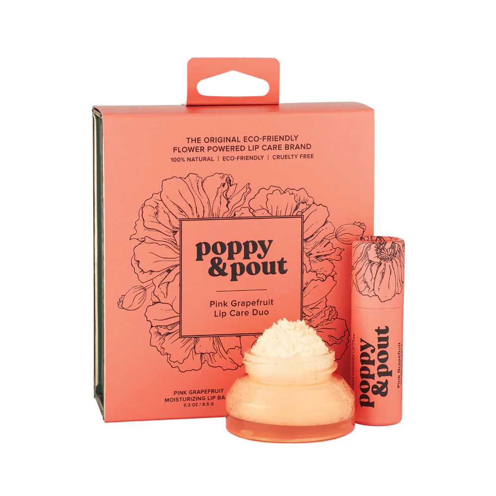 Poppy & Pout Poppy & Pout Lip Care Duo - Pink Grapefruit