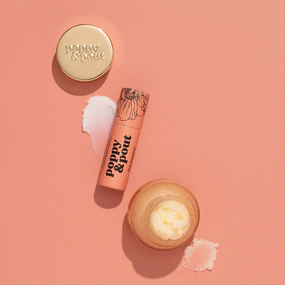 Poppy & Pout Poppy & Pout Lip Care Duo - Pink Grapefruit