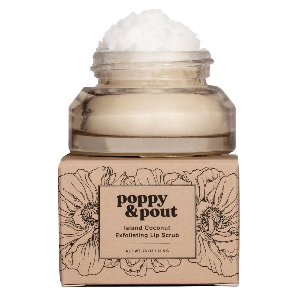 Poppy & Pout Lip Scrub - Island Coconut