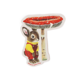 Three Potato Four Three Potato Four Sticker - Nicholas Bunny Mushroom