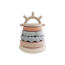 Marlowe & Co Marlowe & Co. - Silicone Stacking Teething Ring Toy
