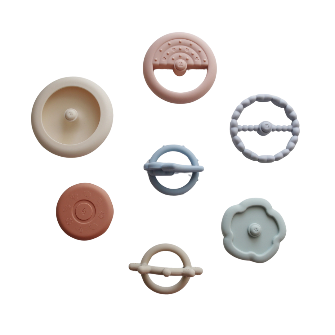 Marlowe & Co. - Silicone Stacking Teething Ring Toy