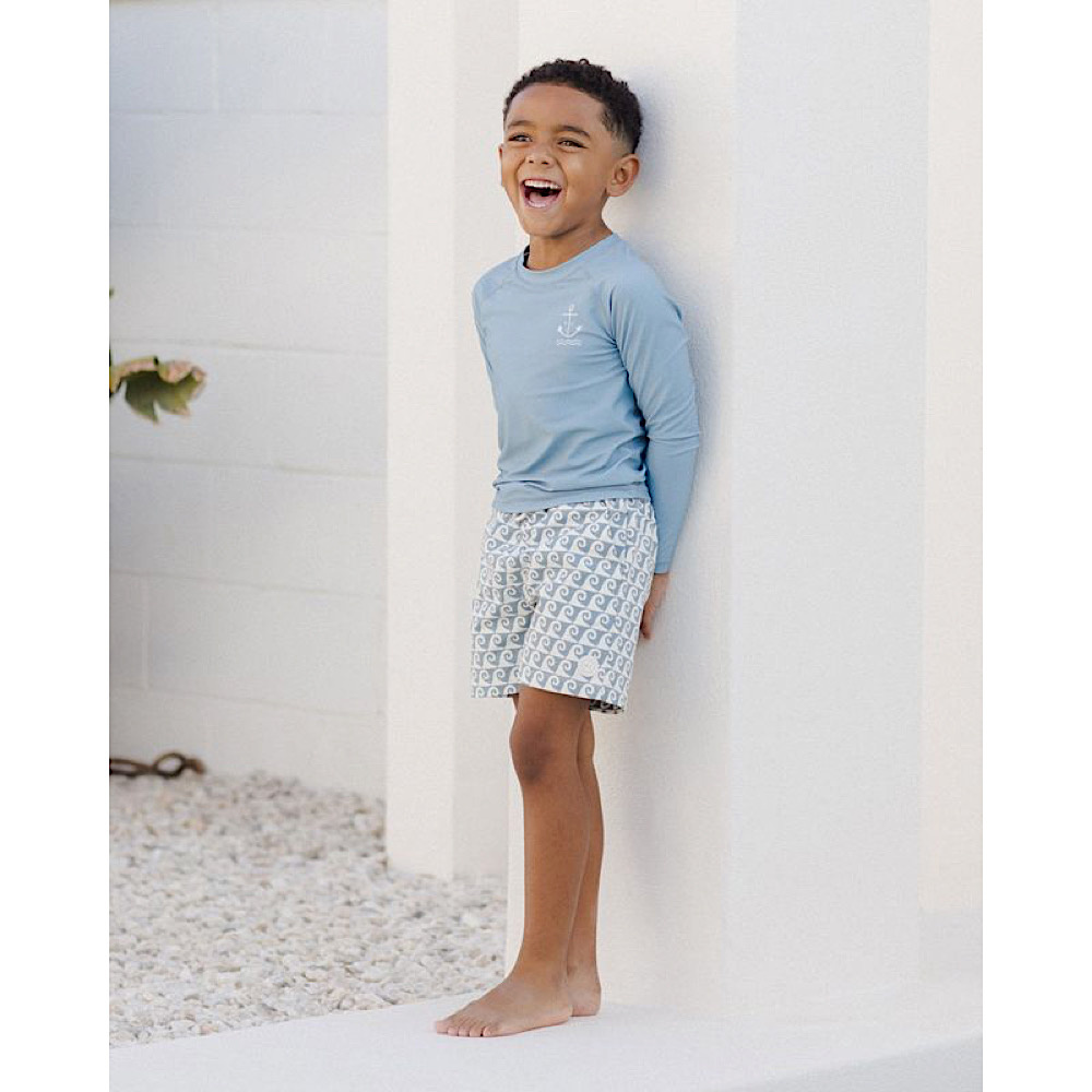 Rylee + Cru Swim Rashguard - Ocean