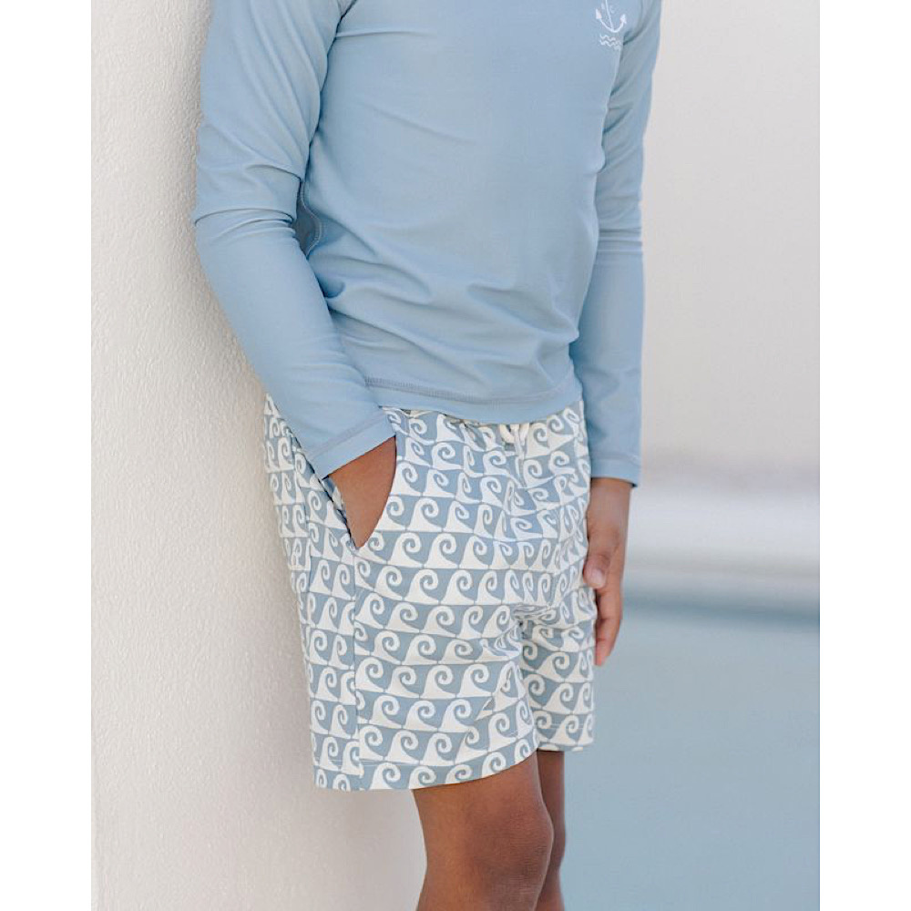 Rylee + Cru Swim Rashguard - Ocean