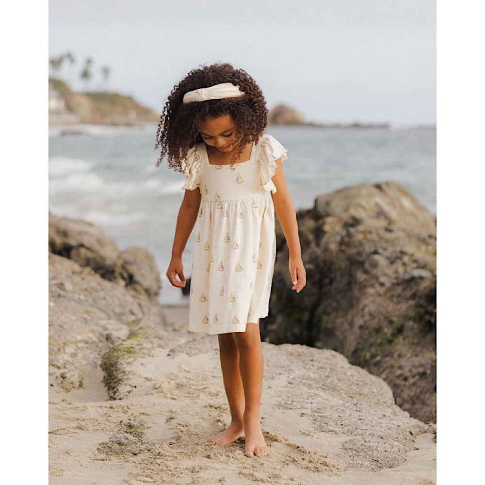 Rylee + Cru Mariposa Dress - Sailboats