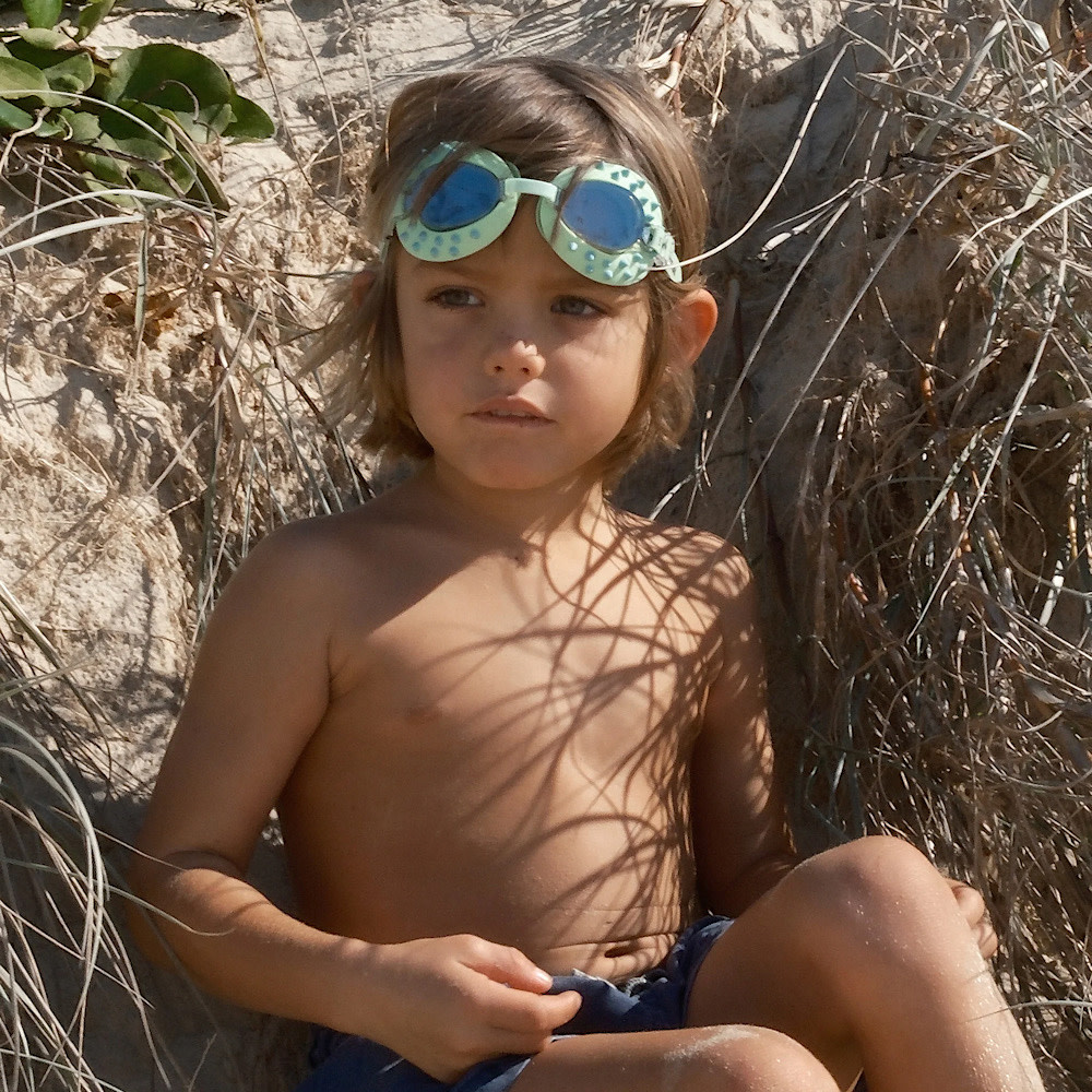Sunnylife - Kids Swim Goggles - Shred Turtle - Aqua