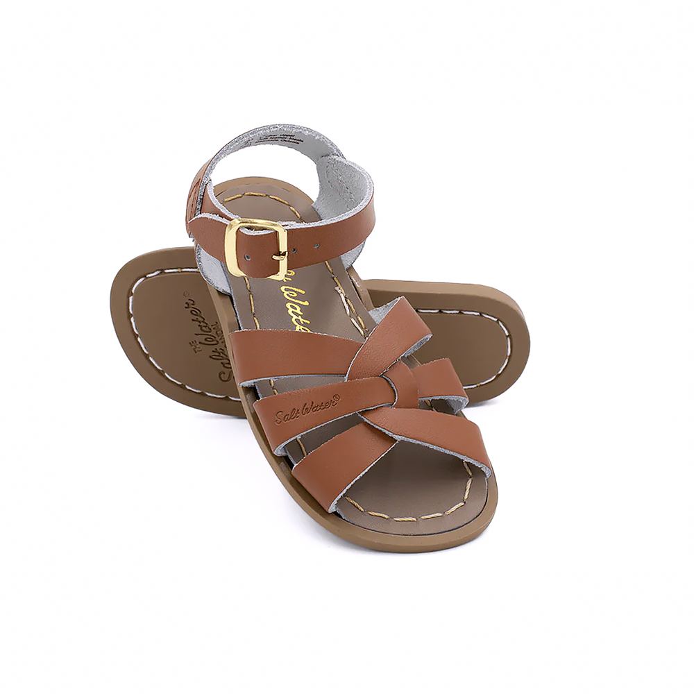 Salt Water Sandals The Original Kid's Velcro - Tan