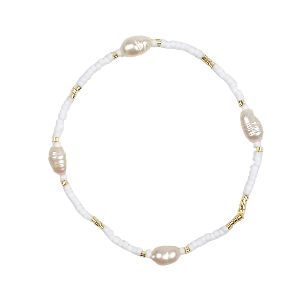 Libby Dakers - Helga Bracelet - White