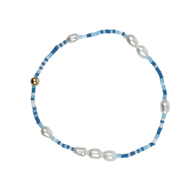 Libby Dakers Libby Dakers - Sue Bracelet - Blue Pearl