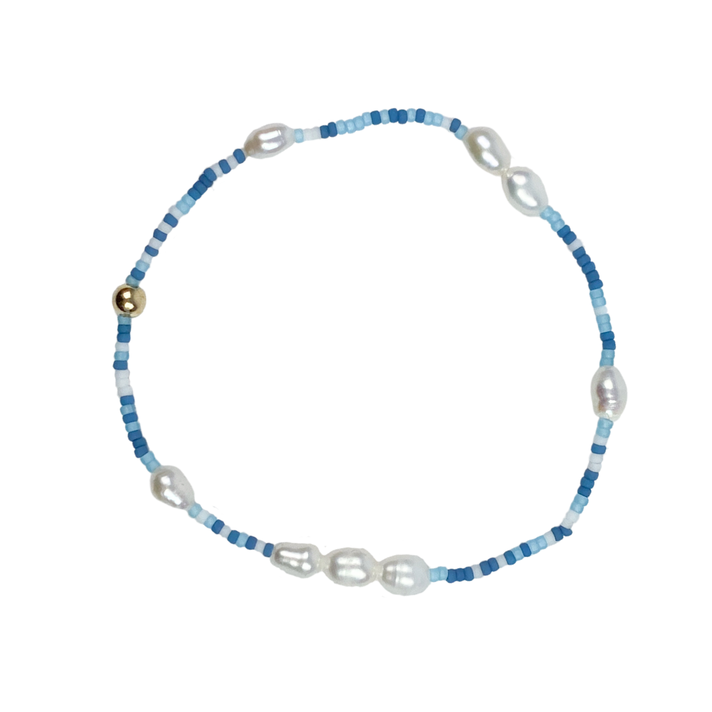 Libby Dakers - Sue Bracelet - Blue Pearl