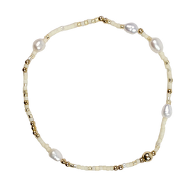 Libby Dakers Libby Dakers Barbara Bracelet - Gold Pearl