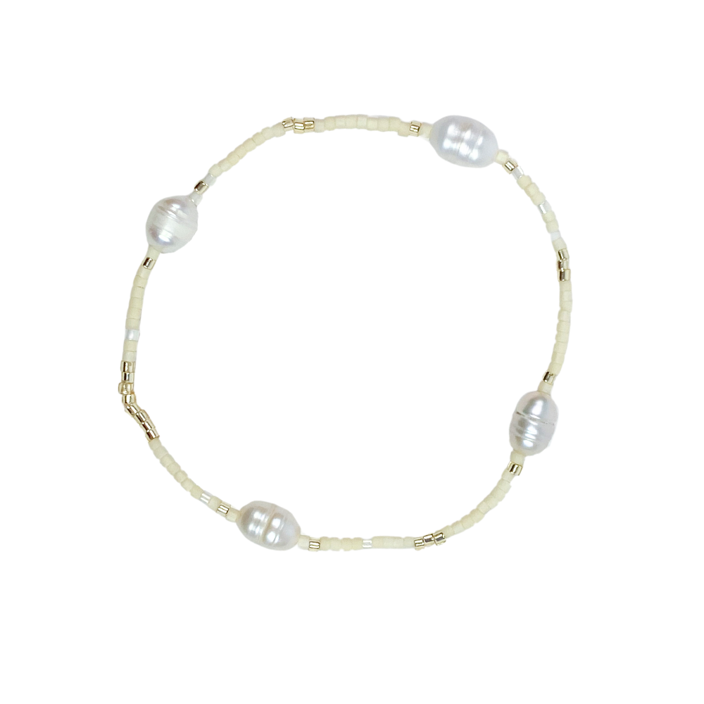 Libby Dakers - Helga Bracelet - Cream