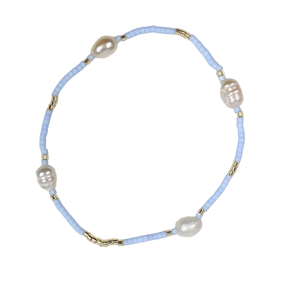 Libby Dakers Libby Dakers - Helga Bracelet - Baby Blue