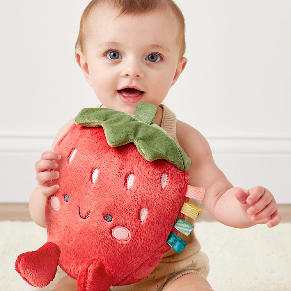 Itzy Ritzy Sweetie Snuggles Plush - Strawberry